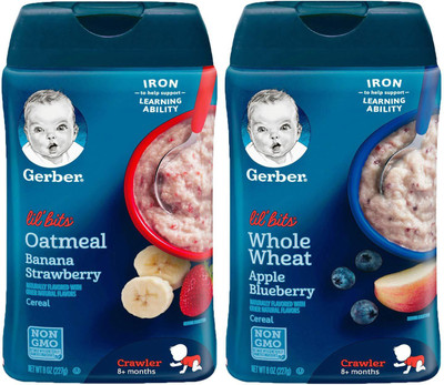 

Gerber Cereal Combo 227g (8oz) (Pack of 2) - Options Cereal(454 g, Pack of 2, 6)