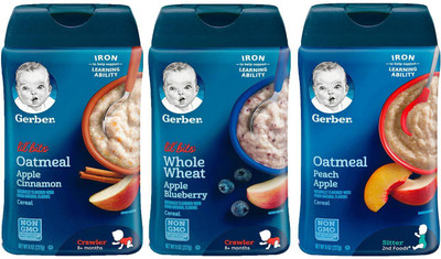 

Gerber Cereal Combo 227g (8oz) (Pack of 3) - Assorted Options 30 Cereal(681 g, Pack of 3, 6)