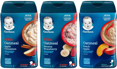 

Gerber Cereal Combo 227g (8oz) (Pack of 3) - Assorted Options 24 Cereal(681 g, Pack of 3, 6)