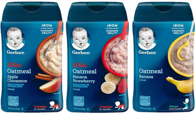 

Gerber Cereal Combo 227g (8oz) (Pack of 3) - Assorted Options 23 Cereal(681 g, Pack of 3, 6)