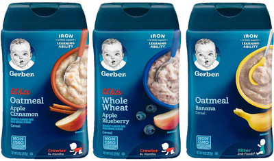 Gerber Cereal Combo 227g (8oz) (Pack of 6) - Assorted Options 32 Cereal(1362 g, Pack of 6, 6)