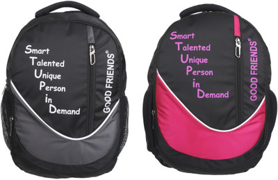 

peter india Canvas laptop college Pack of two Waterproof 25 Backpack(Multicolor)