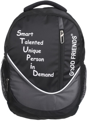 

peter india Canvas laptop college Black Waterproof 25 Backpack(Pink)
