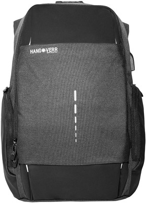 

Hangoverr TSA Lock bags with USB port - Black Waterproof Backpack(Black, 30 L)