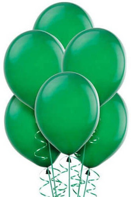 Tiank Innovation Solid 10 Inch Green Metallic Balloon for Decoration Balloon(Green, Pack of 100)