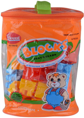 

building blocks Buliding blocks 34Pieces MultiColour(Orange)