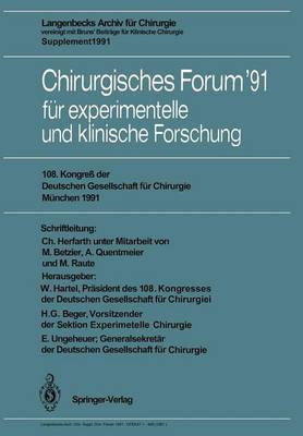 Chirurgisches Forum '91 fuer experimentelle und klinische Forschung(German, Paperback, unknown)