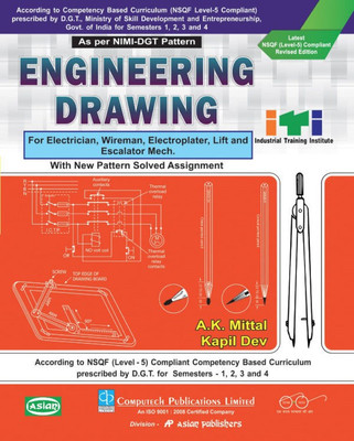 Engg. Drg. Electrical Sector (Nsqf-5 Syll.) 1st & 2nd Yr.(English, Paperback, Mittal A K)