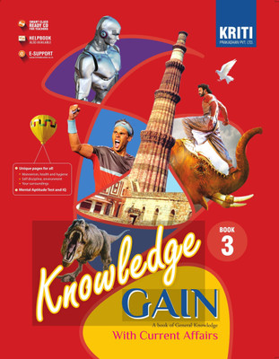 KRITI PRAKASHAN , KNOWLEDGE GAIN WITH CURRENT AFFAIRS CLASS - 3 ( A BOOK OF GENERAL KNOWLEDGE )(English, Paperback, VINITA JAIN)