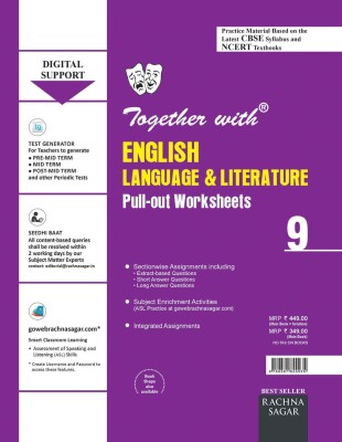 Together With CBSE/NCERT Practice Material for Class 9 English Language & Literature Pull-out Worksheets for 2019 Examination(English, Paperback, Ms Urmil Gagroo, Ms. Shalini Uppal)