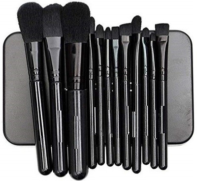 

RHV Premium Quality makeup Brush with Black Box(Pack of 12)