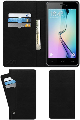 ACM Flip Cover for Celkon Q567(Black, Cases with Holder, Pack of: 1)