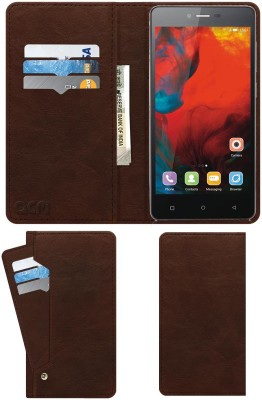 ACM Flip Cover for Gionee F103(Brown, Cases with Holder, Pack of: 1)