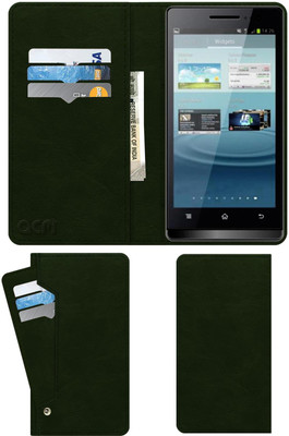 ACM Flip Cover for Karbonn Smart A7 Star(Green, Cases with Holder)
