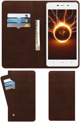 ACM Flip Cover for Celkon Q5k Transformer(Brown, Cases with Holder, Pack of: 1)