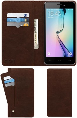 ACM Flip Cover for Celkon Q567(Brown, Cases with Holder, Pack of: 1)