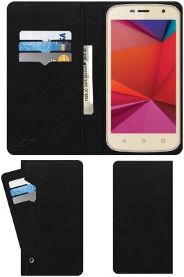 ACM Flip Cover for Intex Aqua Classic 2(Black, Cases with Holder, Pack of: 1)