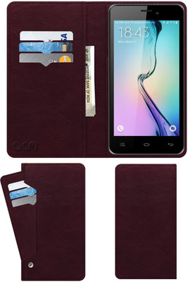 ACM Flip Cover for Celkon Q567(Maroon, Cases with Holder, Pack of: 1)