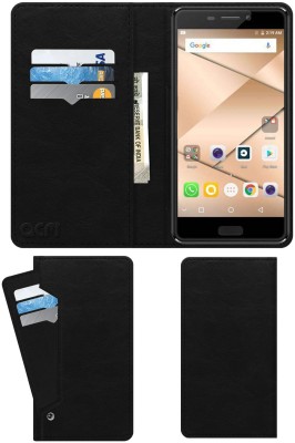 ACM Flip Cover for Micromax Canvas 2 2017(Black, Cases with Holder, Pack of: 1)