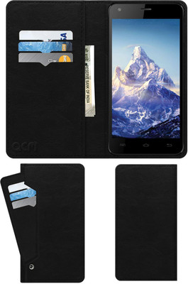 ACM Flip Cover for Swipe Konnect 5.1 Eco(Black, Cases with Holder, Pack of: 1)