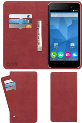 ACM Flip Cover for Micromax Canvas Spark 2 Plus Q350(Pink, Cases with Holder, Pack of: 1)