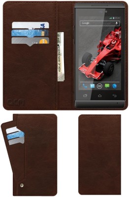 ACM Flip Cover for Lava Xolo A500s(Brown, Cases with Holder, Pack of: 1)