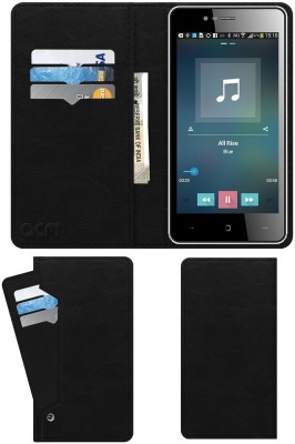ACM Flip Cover for Intex Aqua Power 2(Black, Cases with Holder, Pack of: 1)