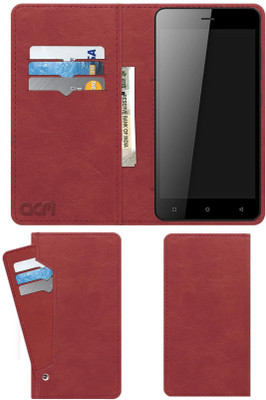 ACM Flip Cover for Gionee Pioneer P5W(Pink, Cases with Holder, Pack of: 1)