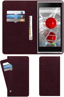 ACM Flip Cover for Karbonn Titanium Dazzle 3 S204(Maroon, Cases with Holder, Pack of: 1)