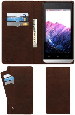 ACM Flip Cover for Karbonn Opium N7(Brown, Cases with Holder, Pack of: 1)