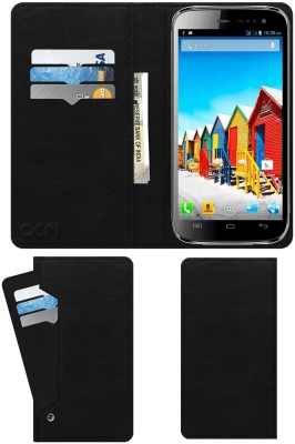 ACM Flip Cover for Micromax Superfone Canvas 3 A116i(Black, Cases with Holder, Pack of: 1)