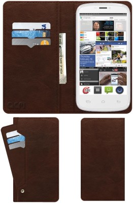 ACM Flip Cover for Celkon Signature Hd A119q(Brown, Cases with Holder, Pack of: 1)