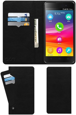 ACM Flip Cover for Micromax Canvas Spark 2 Q334(Black, Cases with Holder, Pack of: 1)