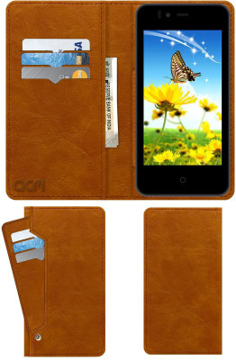 ACM Flip Cover for Trio T40s(Gold, Cases with Holder, Pack of: 1)
