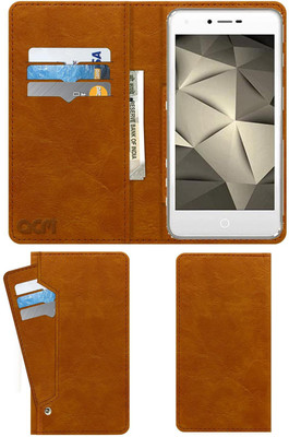 ACM Flip Cover for Karbonn Aura Sleek 4g(Gold, Cases with Holder, Pack of: 1)