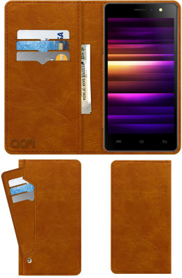 ACM Flip Cover for Xolo Era 4g(Gold, Cases with Holder, Pack of: 1)