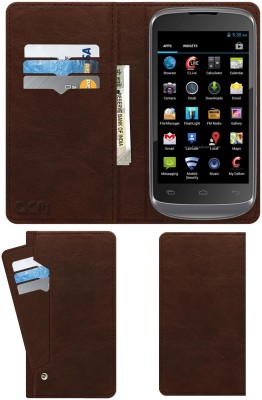 ACM Flip Cover for Celkon A20(Brown, Cases with Holder, Pack of: 1)