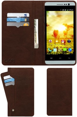 ACM Flip Cover for Spice Stellar Mettle Icon Mi-506(Brown, Cases with Holder, Pack of: 1)
