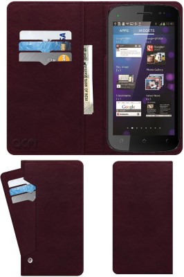 ACM Flip Cover for Micromax Superfone Canvas 2 A110(Maroon, Cases with Holder, Pack of: 1)