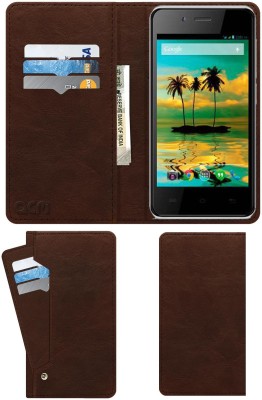 ACM Flip Cover for Lava Flair P3(Brown, Cases with Holder, Pack of: 1)