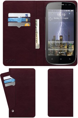 ACM Flip Cover for Micromax Bolt A71(Maroon, Cases with Holder, Pack of: 1)