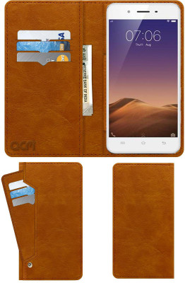 ACM Flip Cover for VIVO Y55L(Classic Golden, Cases with Holder, Artificial Leather) Flipkart