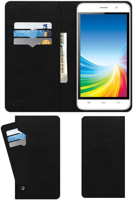 ACM Flip Cover for Intex Cloud 4g Smart(Black, Cases with Holder, Pack of: 1)