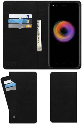 ACM Flip Cover for Micromax Canvas 1(Black, Cases with Holder, Pack of: 1)