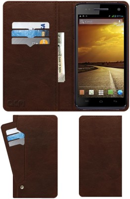 ACM Flip Cover for Micromax Canvas 2 Colors A120(Brown, Cases with Holder, Pack of: 1)