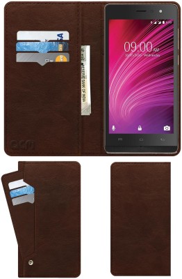 ACM Flip Cover for Lava A97 4G(Brown, Cases with Holder, Pack of: 1)