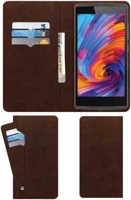 ACM Flip Cover for Intex Cloud Jewel 4g(Brown, Cases with Holder, Pack of: 1)