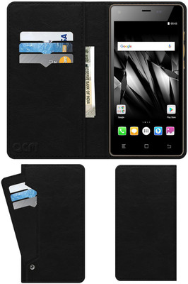 ACM Flip Cover for Micromax Canvas 5 Lite Special Edition(Black, Cases with Holder, Pack of: 1)