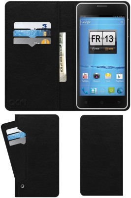 ACM Flip Cover for Spice Mi-500 Stellar Horizon(Black, Cases with Holder, Pack of: 1)