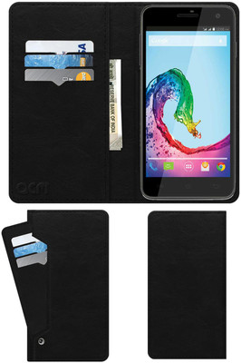 ACM Flip Cover for Lava Iris X5(Black, Cases with Holder, Pack of: 1)